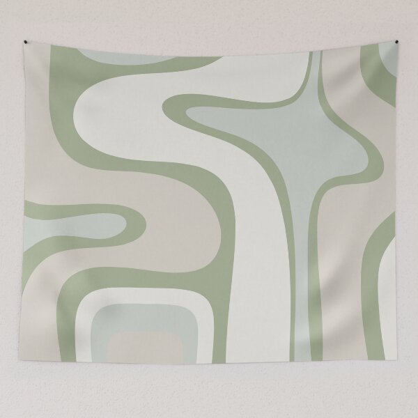 Item preview, Mid Century Modern Sage Green Copacetic Retro Abstract designed and sold by kierkegaard.