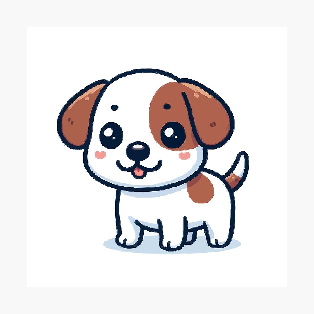 Dog drawing/ Dog cartoon Poster