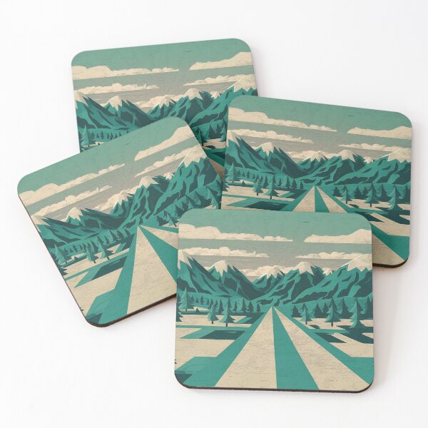 Item preview, Geometric mountains designed and sold by Tajdi.