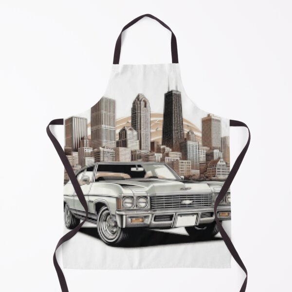 Item preview, 70s Chevrolet Impala Pixelart designed and sold by VintageCarsShop.