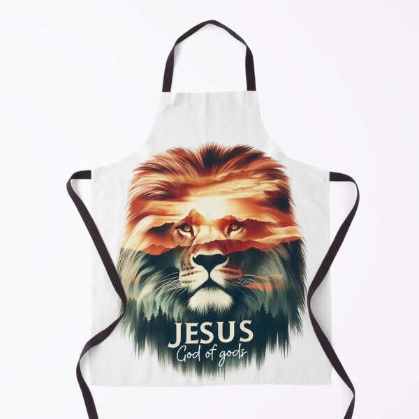 Item preview, Jesus, God of gods, Lion Head Multiple Exposure of Sunshine over Mountain designed and sold by Faithloveshop.