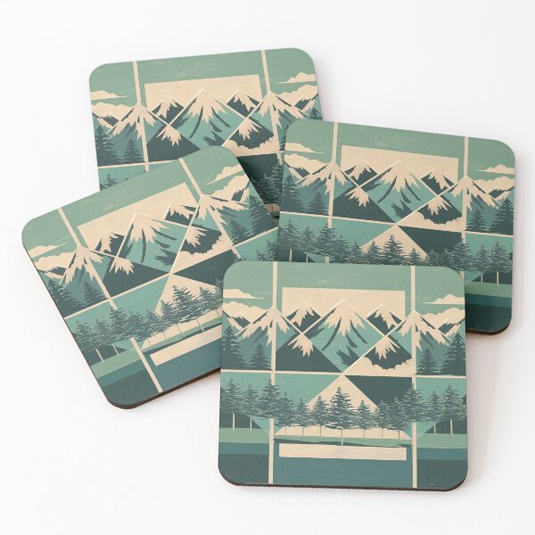 Item preview, Geometric mountains designed and sold by Tajdi.