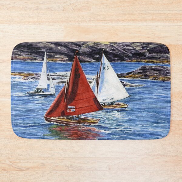 Item preview, Sailing at Trearddur Bay designed and sold by LymphomaLass.