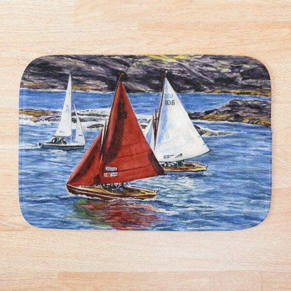 Item preview, Sailing at Trearddur Bay designed and sold by LymphomaLass.