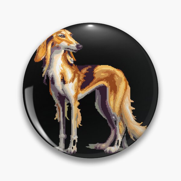 Item preview, Saluki De 16 Bits designed and sold by CUTEDOGGIEZ.