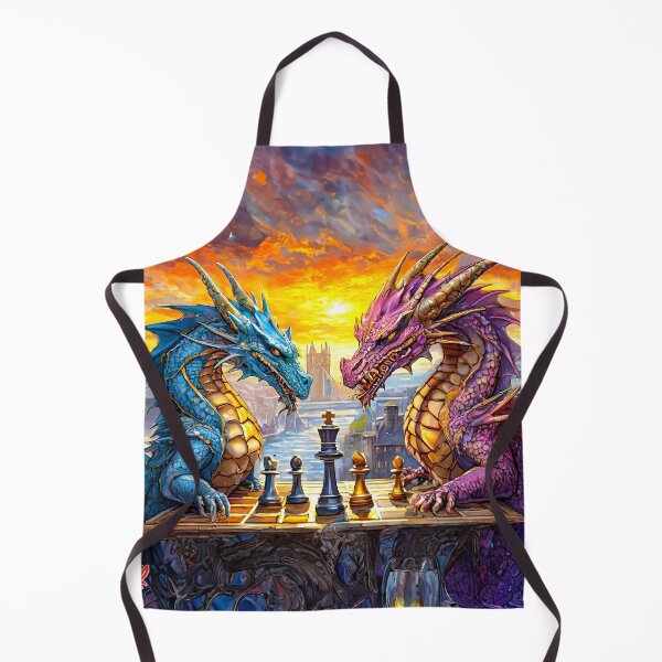 Item preview, Dragons Paying Chess In London Design by Rich AMeN Gill designed and sold by RichAMeNGill.