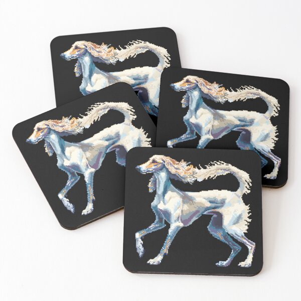 Item preview, 16-bit Pixel Art Saluki designed and sold by CUTEDOGGIEZ.