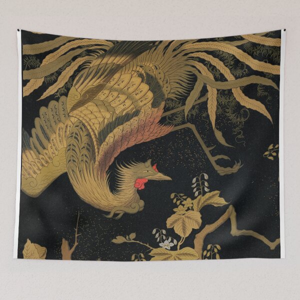 Item preview, Golden Bird Japanese Rich Classic Art designed and sold by antiqueart.