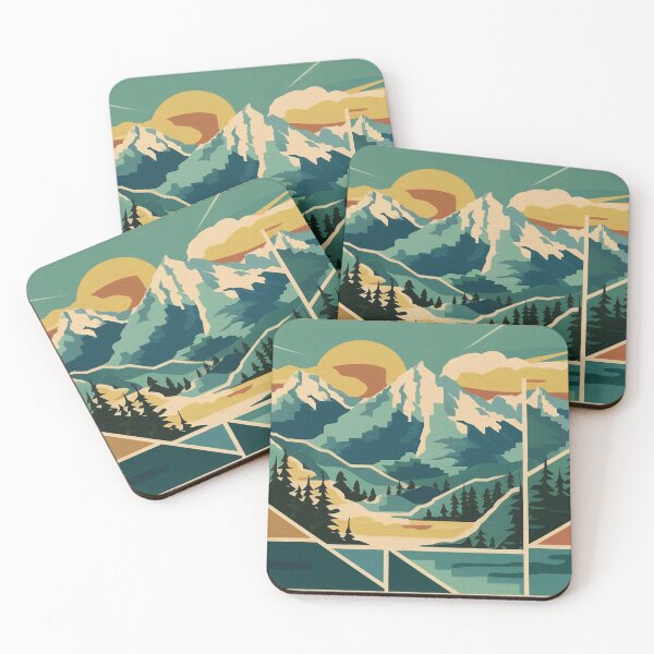 Item preview, Geometric mountains designed and sold by Tajdi.