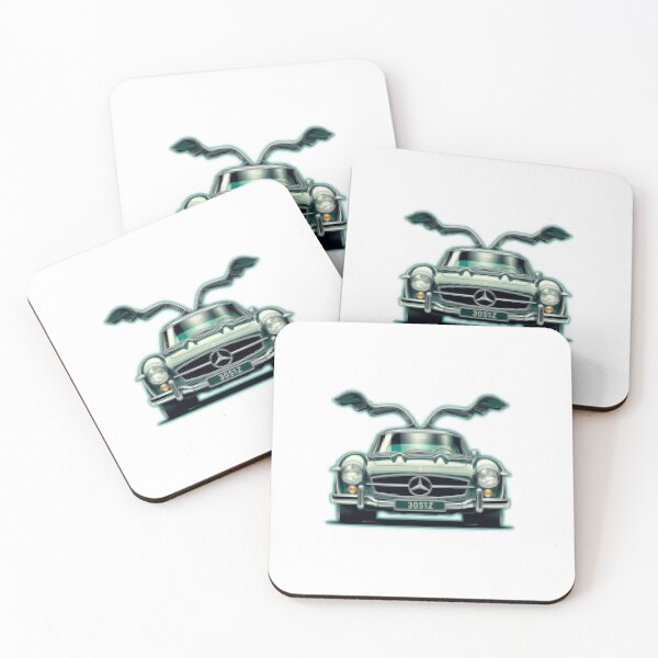 Item preview, Mercedes 300SL Gullwing Pixelart designed and sold by VintageCarsShop.