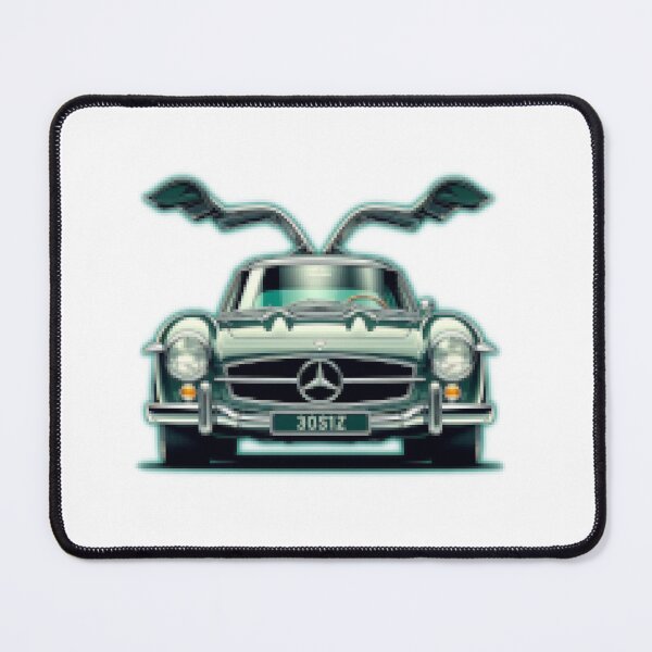 Item preview, Mercedes 300SL Gullwing Pixelart designed and sold by VintageCarsShop.