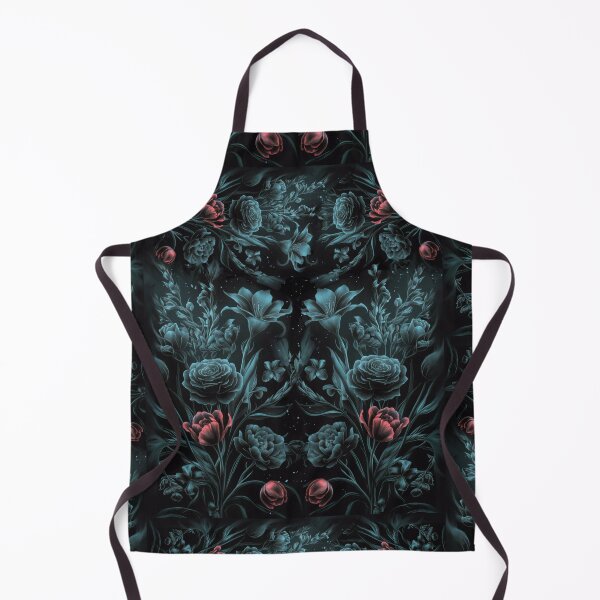 Item preview, Mysterious Garden Dark flower pattern, nature, pastel, floral, red, spring, pastel designed and sold by SSINAMOON.
