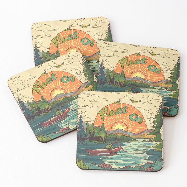 Item preview, Vintage Canoeing Poster Float On designed and sold by WarpWeft.