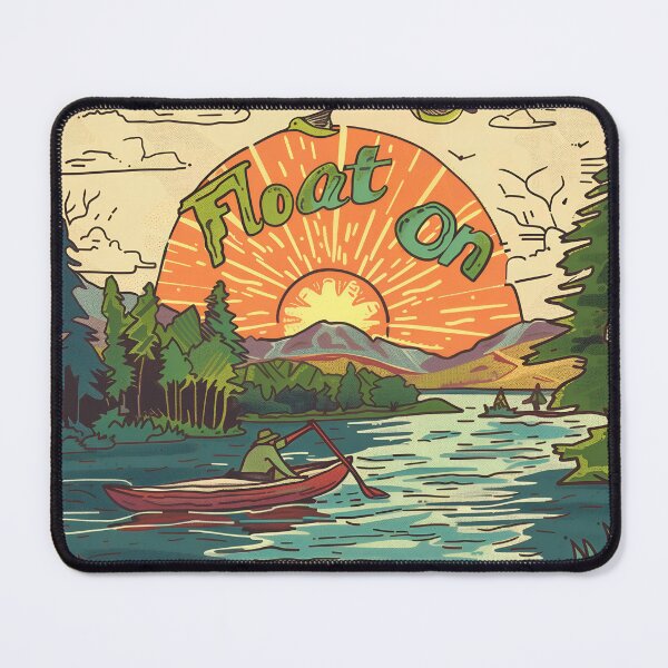 Item preview, Vintage Canoeing Poster Float On designed and sold by WarpWeft.