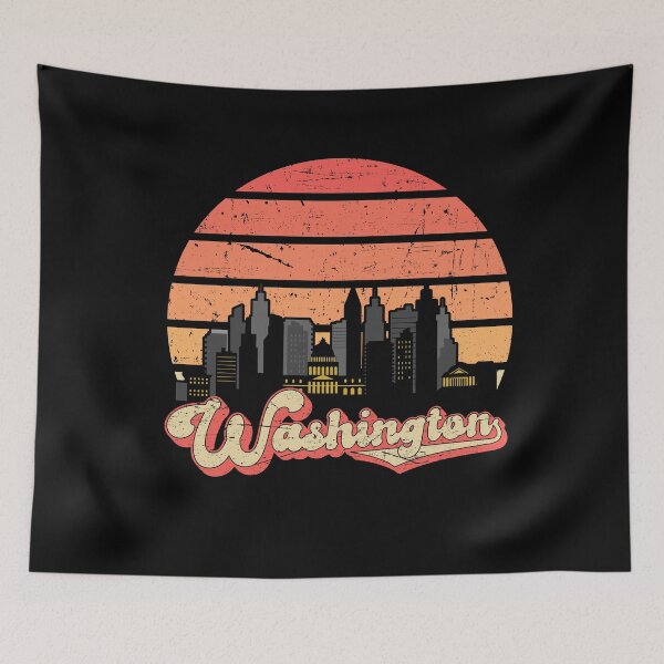 Item preview, Washington State Retro Vintage Sunset designed and sold by samah82.