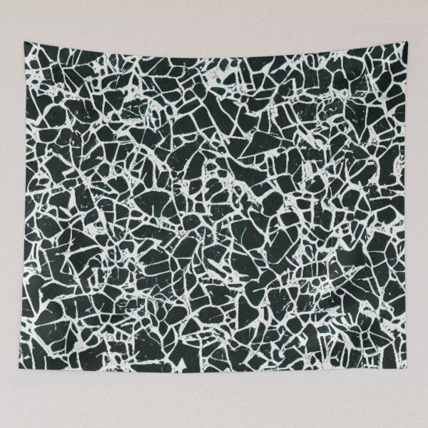 Item preview, Abstract Black and White Shattered Glass Pattern designed and sold by calibrit.