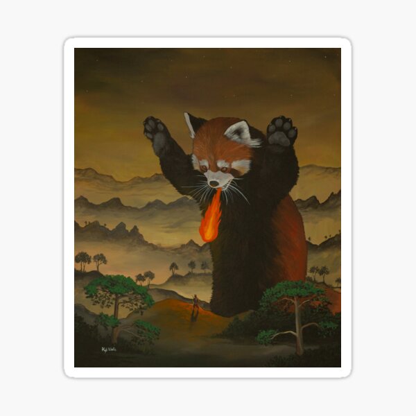 Item preview, Giant Fire-Breathing Red Panda designed and sold by Kyli Walls.