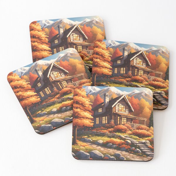 Item preview, Funky Fall Cabin designed and sold by VeiledVision.