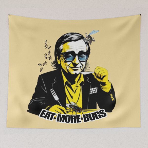 Item preview, Bill gates says EAT MORE BUGS designed and sold by Roxburylane.