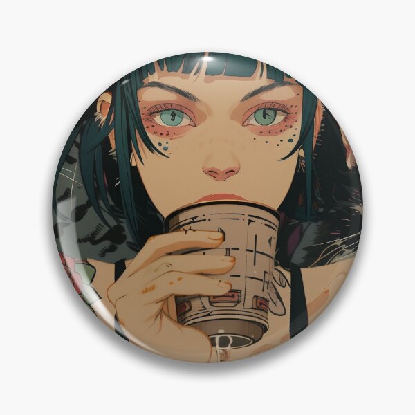 Item preview, Punk Girl & Whimsical Cats: Manga-inspired Pop Art designed and sold by 33wolvesdesigns.