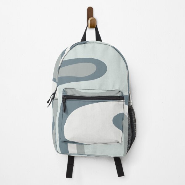 Item preview, Mid Century Modern Copacetic Abstract in Neutral Blue Gray Ice Blue Tones designed and sold by kierkegaard.