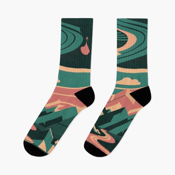 Item preview, Retro mountains view designed and sold by Tajdi.