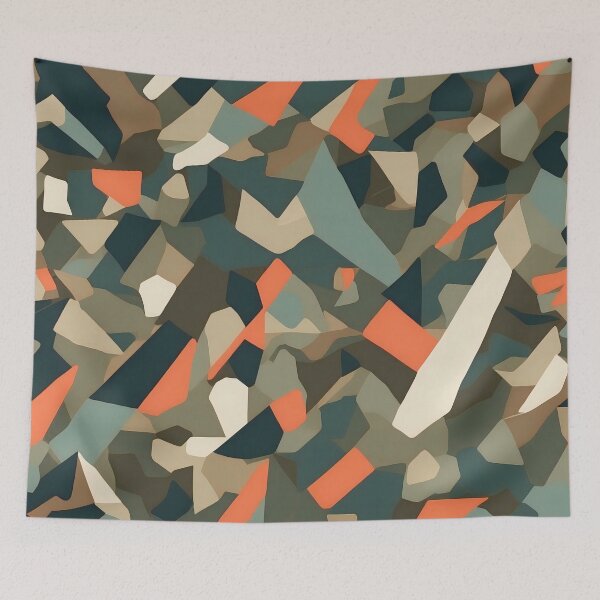 Item preview, Abstract Camo Clash: Modern Artistic Design" designed and sold by ArtComixHaven.