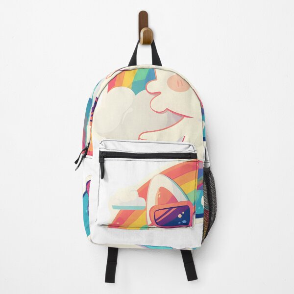 Item preview, Rainbow Skateboard Cat designed and sold by StickySparkle.