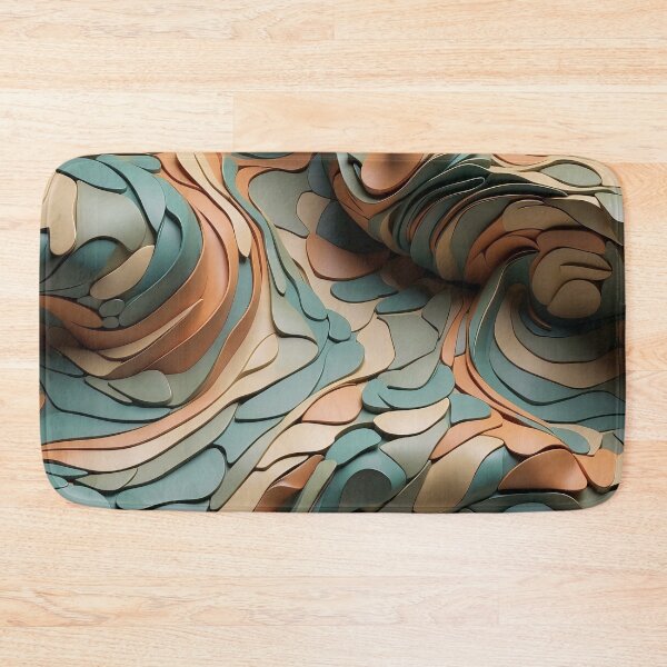 Item preview, Sculpted Terrain Abstract Topography in Warm Hues designed and sold by ArtComixHaven.