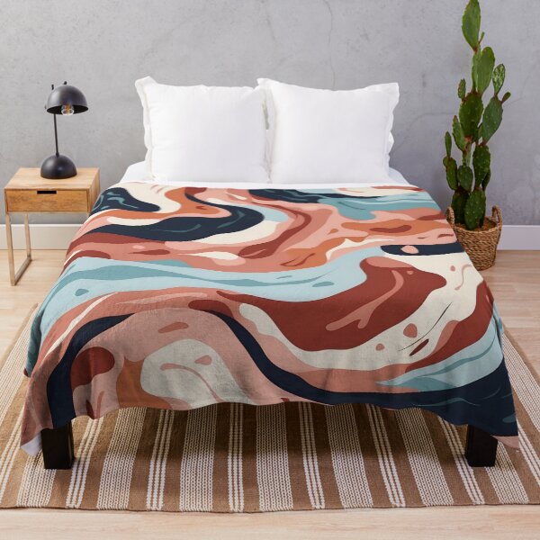 Item preview, Marbled Waves of Colour: Abstract Pattern Delight designed and sold by ArtComixHaven.