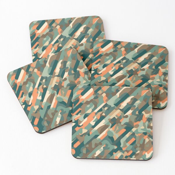 Item preview, Abstract Camo Canvas A Harmonious Color Blend designed and sold by ArtComixHaven.