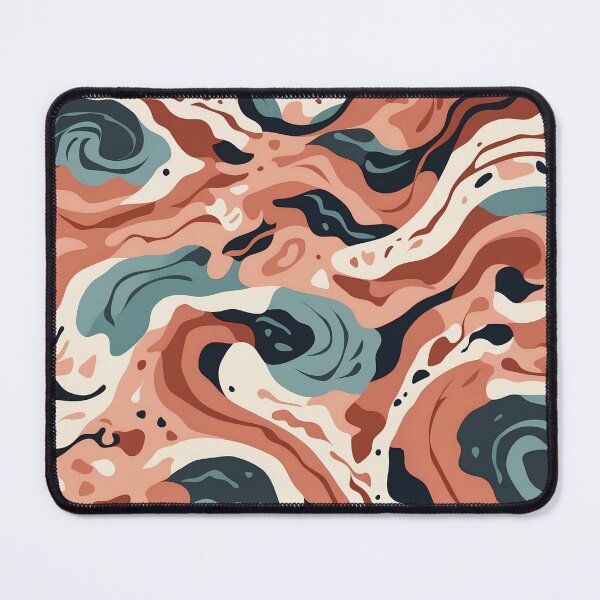 Item preview, Swirling Coral Whirlpools Abstract Oceanic Dance designed and sold by ArtComixHaven.