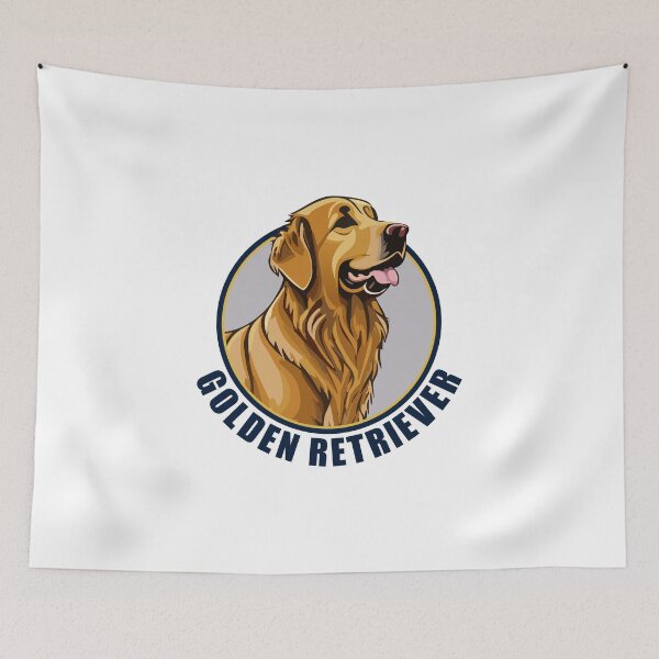 Item preview, Golden Retriever Dog Cartoon designed and sold by thebigleebowski.