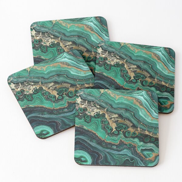 Item preview, Abstract Art Malachit Stone (Photo of Glitter Only - Not Reflective) designed and sold by fluffstuffgifts.