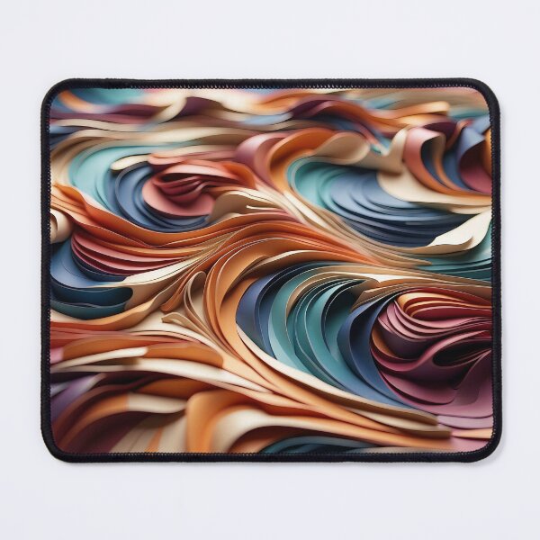 Item preview, Rippling Colourscape A Symphony of Paper Waves designed and sold by ArtComixHaven.