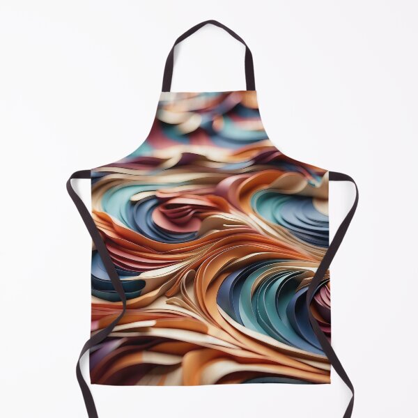 Item preview, Rippling Colourscape A Symphony of Paper Waves designed and sold by ArtComixHaven.