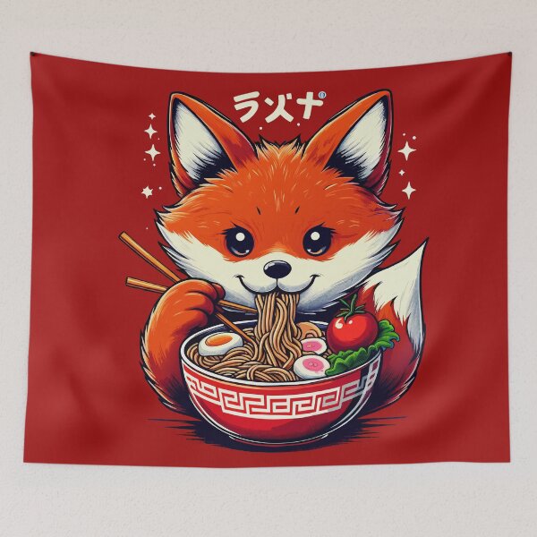 Item preview, Japanese Fox Eat Japanese Ramen designed and sold by Designowner.
