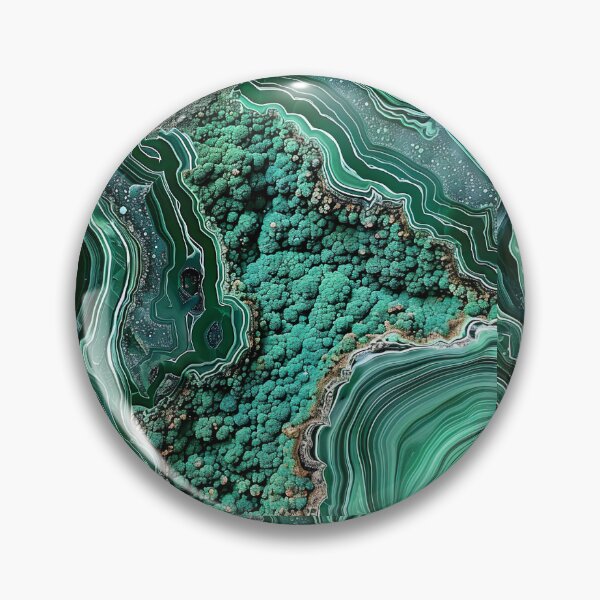 Item preview, Abstract Art Malachit Stone Slab Blue Green Beige designed and sold by fluffstuffgifts.