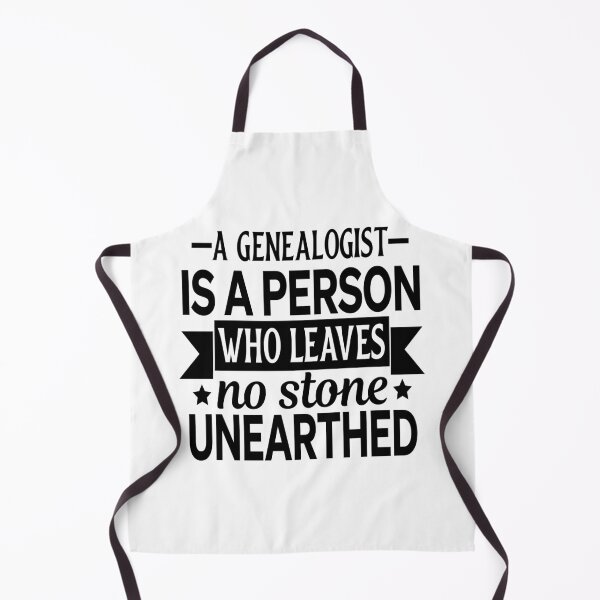 Item preview, A Genealogist is a Person Who Leaves No Stone Unearthed-Black Letters designed and sold by Genealogyteam.