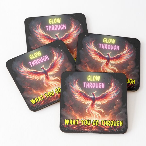Item preview, Glow Through What You Go Through Phoenix Rising, Motivational T-shirt designed and sold by Jim Stephens.