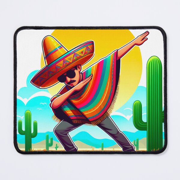 Item preview, Dabbing Mexican Poncho Cinco de Mayo Boys Men Short Sleeve Sombrero Dab designed and sold by KAYDEE01212 ✨.