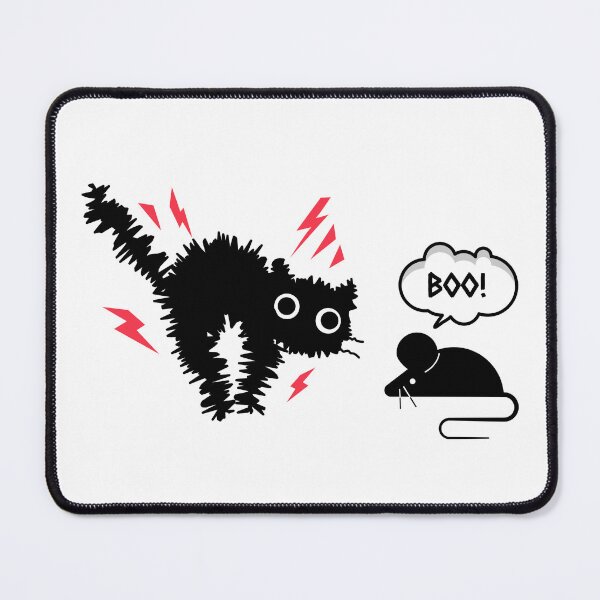 Item preview, Cute Black Cat Scared of a Rat designed and sold by LyricsWear.