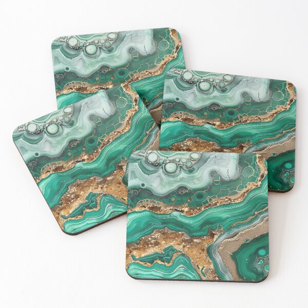 Item preview, Abstract Art Malachit Stone (Photo of Glitter Only - Not Reflective) designed and sold by fluffstuffgifts.