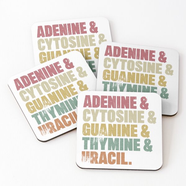 Item preview, Adenine & Cytosine & Guanine & Thymine & Uracil designed and sold by ScienceCorner.
