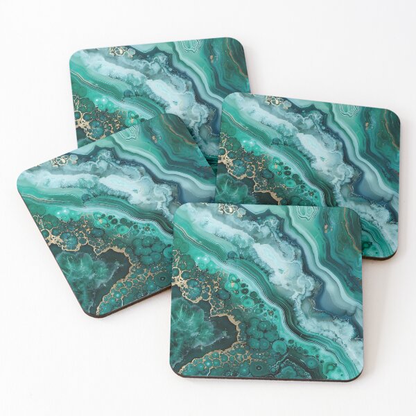 Item preview, Abstract Art Malachit Stone (Photo of Glitter Only - Not Reflective) designed and sold by fluffstuffgifts.