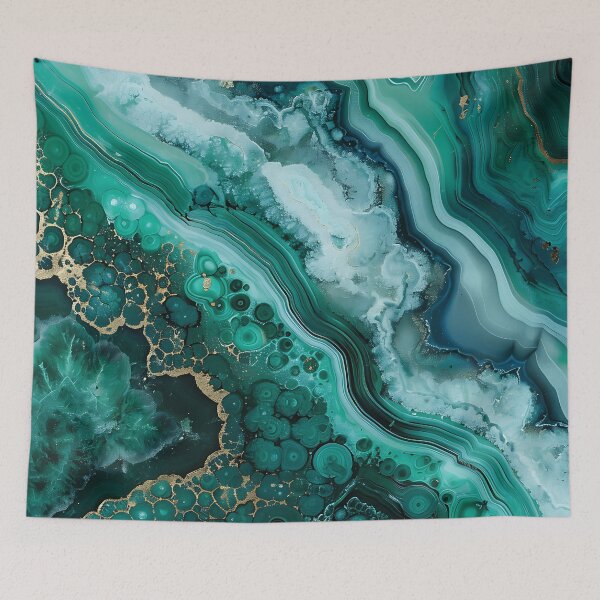 Item preview, Abstract Art Malachit Stone (Photo of Glitter Only - Not Reflective) designed and sold by fluffstuffgifts.