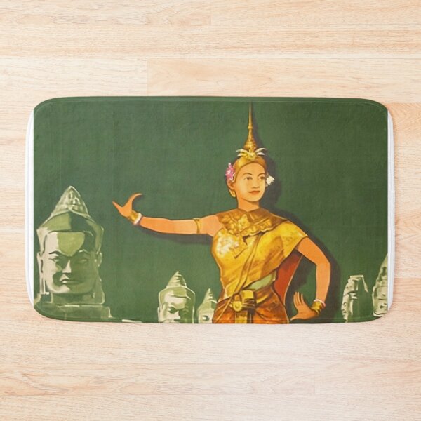 Item preview, Vintage Cambodia Travel Poster designed and sold by gliyj.