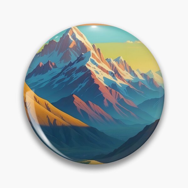 Artikelvorschau, Sunset Peaks Vibrant Alpine Glory Canvas entworfen und verkauft von ArtComixHaven.
