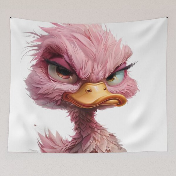 Item preview, Pouty Pink Duck, Mood on Point Tee, Duck Drama, Grumpster Glam Gift designed and sold by Terry-Salsa.