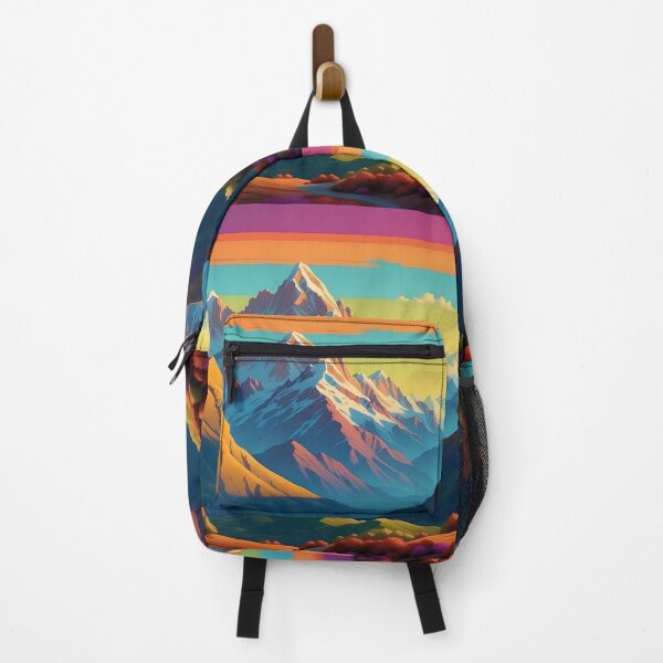 Item preview, Sunset Peaks Vibrant Alpine Glory Canvas designed and sold by ArtComixHaven.